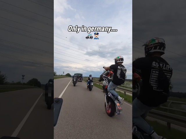 He just wanted to ride with us 🥹👮 #bikelife#police#bikervscops#germanpolice#motorrad