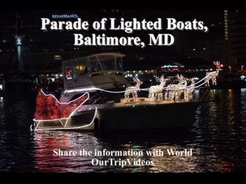 Pictures of Annual Christmas Parade of Lighted Boats, Baltimore, MD, US