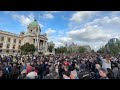 Silent march in Serbia after mass shootings