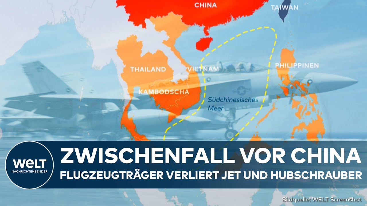 CHINA: Debakel für die USA! Flugzeugträger verliert Kampfjet und Hubschrauber!