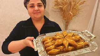 Traditional Azerbaijani Baklava  with walnut - Azerbaijani National Sweets ( Pakhlava )