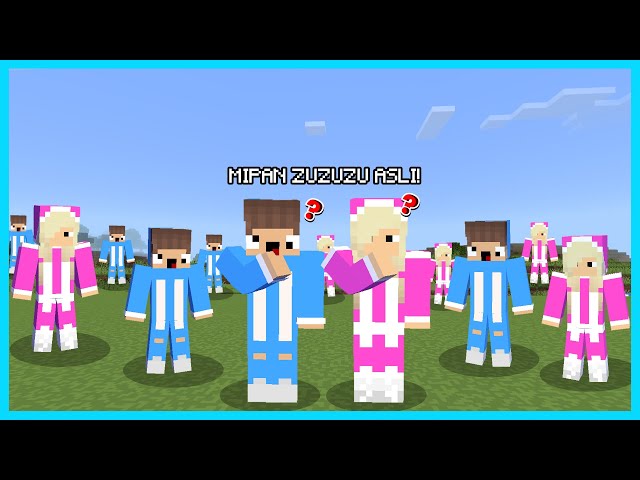 MIPAN & ZUZUZU TIBA TIBA JADI BANYAK DI MINECRAFT SURVIVAL! SEREM BANGET
