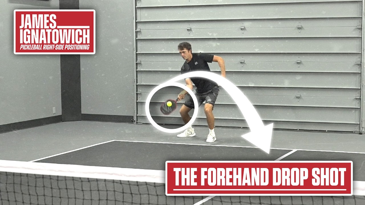 Crosscourt Forehand Drop Shot: Pickleball Right-Side Positioning