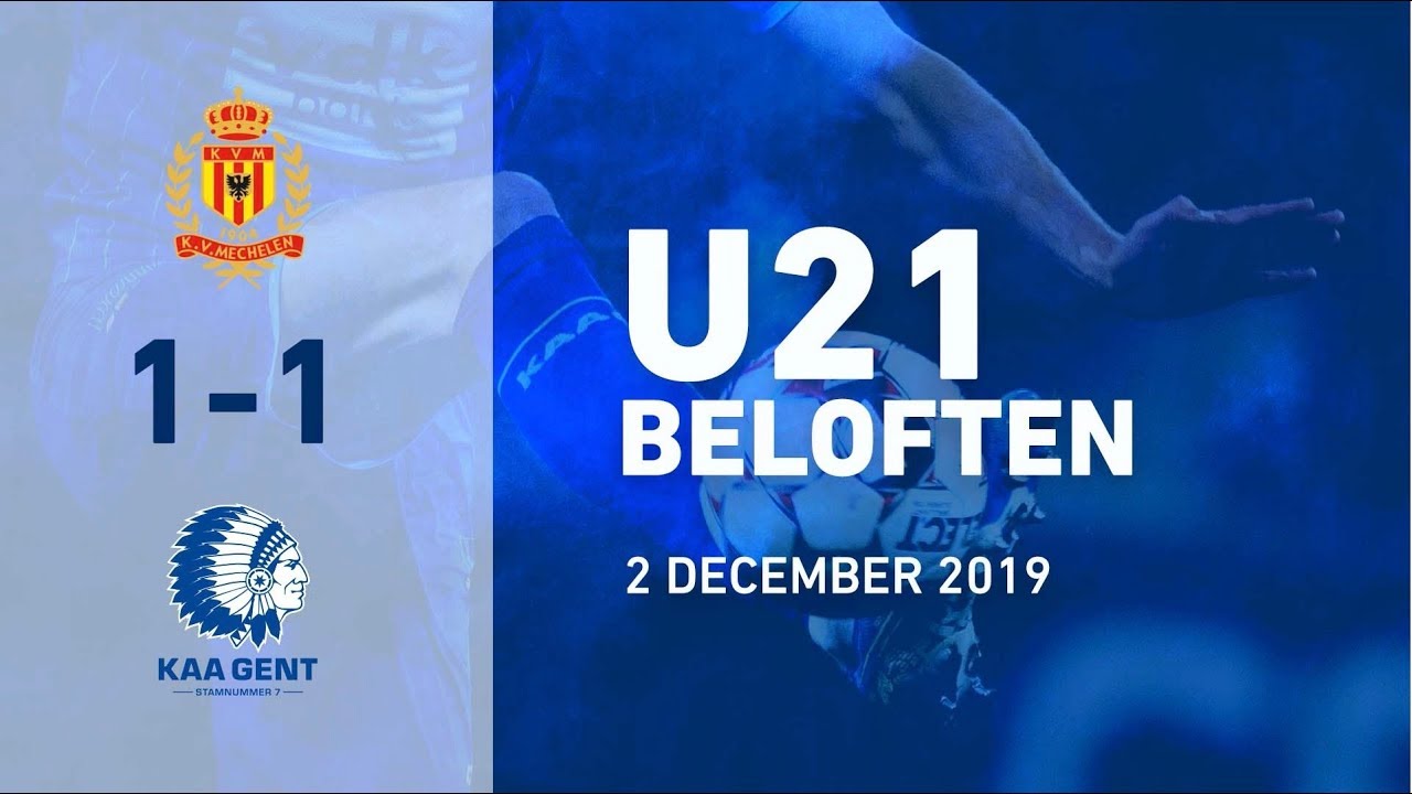 U21 KV Mechelen - KAA Gent: 1-1