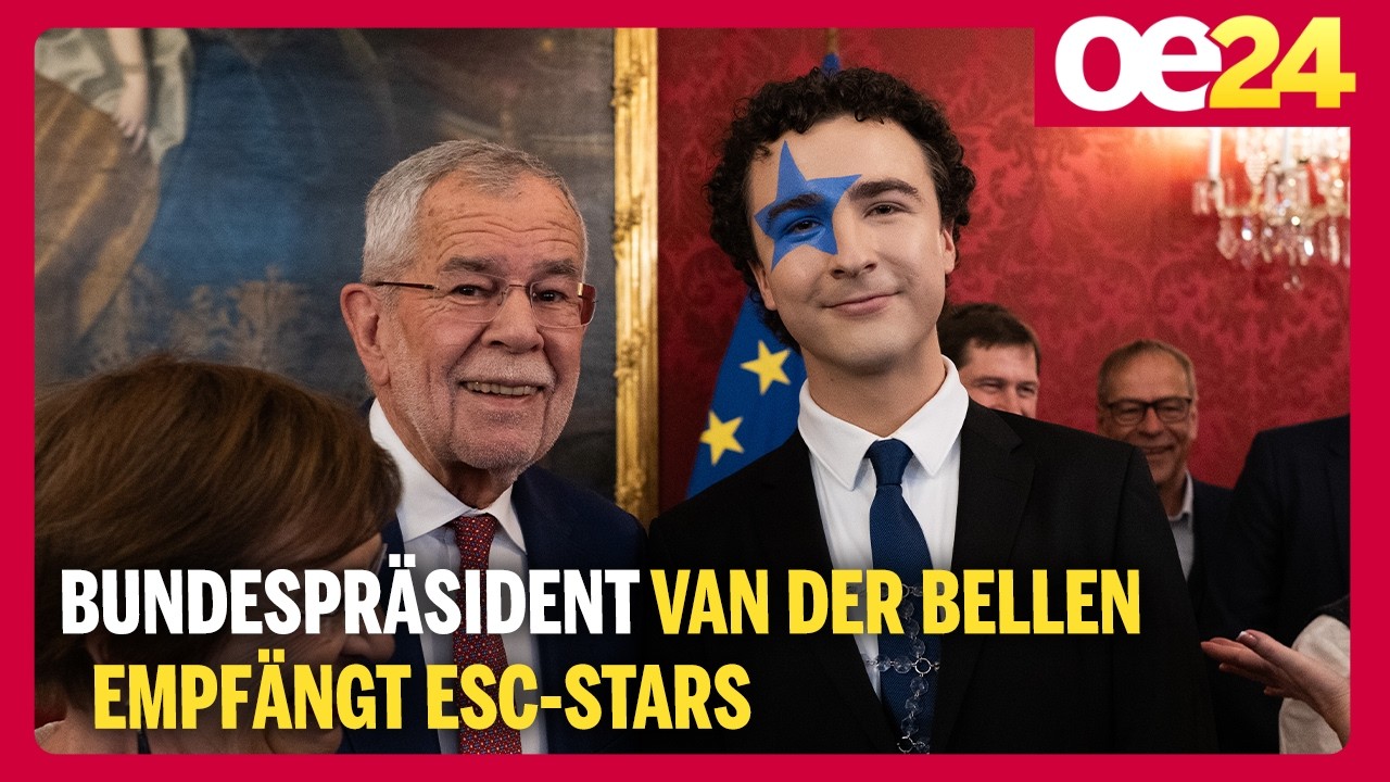 Bundespräsident Van der Bellen empfängt ESC-Stars