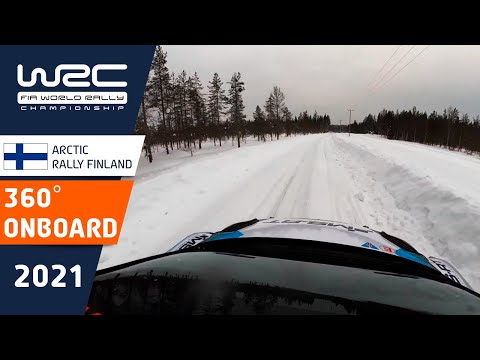 Full 360° Onboard Drive - Adrien Fourmaux M-sport Ford @ Arctic Rally Finland - WRC 2021