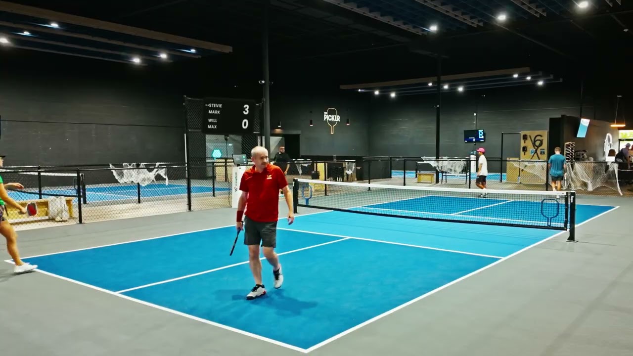Rising Star Stevie in 4.5+ Mixed vs Men's Doubles Vision