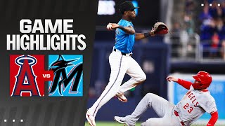 Angels vs. Marlins Game Highlights (4/3/24) | MLB Highlights
