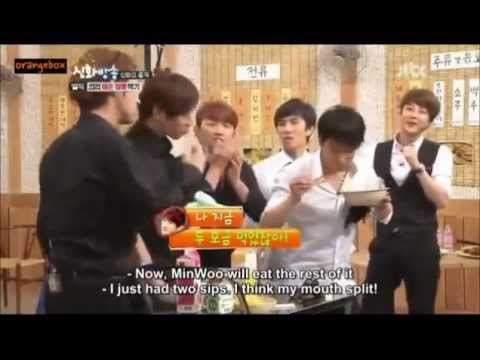 Shinhwa Hye Sung eating spicy food