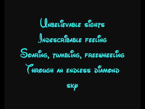 A Whole New World - Aladdin Lyrics
