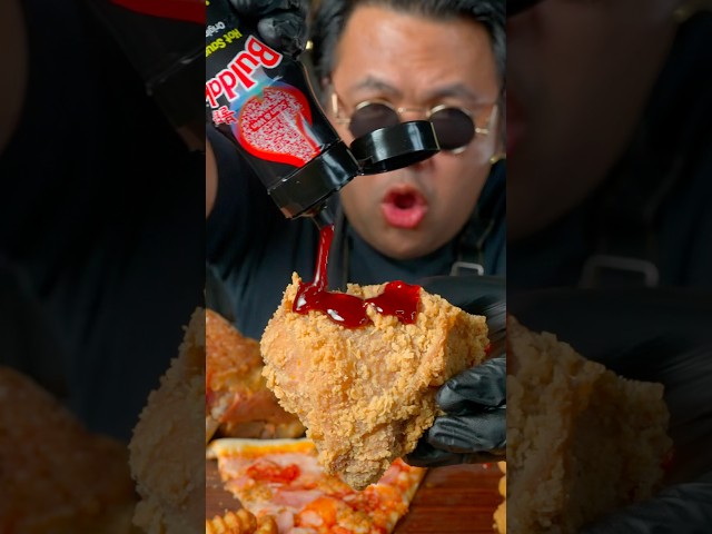 Best Korea Sauce With Deep-fried food #mukbang #Buldak