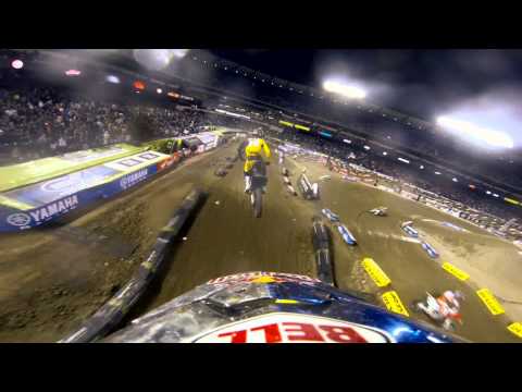 GoPro HD: Millsaps / Stewart Main Event 2013 February, 2 Monster Energy Supercross From Anaheim, CA 