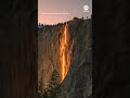 Sun creates ‘firefall’ on Yosemite’s Horsetail Fall