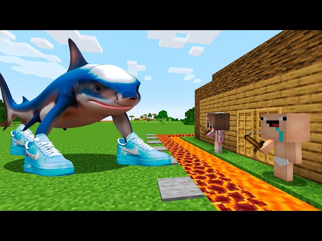 TRALALERO TRALALA vs CASA SEGURA en MINECRAFT! 😱 BEBÉ NOOB en MINECRAFT