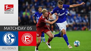Terodde scored Twice! | FC Schalke 04 — Fortuna Düsseldorf 3-1 | All Goals | MD 5 – Bundesliga 2