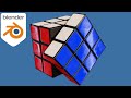 Realistic Rubik's Cube Creation and Animation (Blender Tutorial)[1]