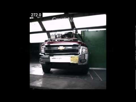 Видео краш-теста Chevrolet Silverado 2500hd crew cab с 2008 года