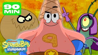 SpongeBobs BESTE Superhelden und Bösewichte | 100-Minuten-Compilation | SpongeBob Schwammkopf