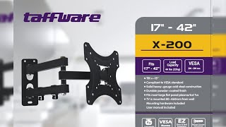 Pratinjau video produk Taffware Bracket TV Telescopic VESA 200 x 200 for 17-42 Inch TV - X-200