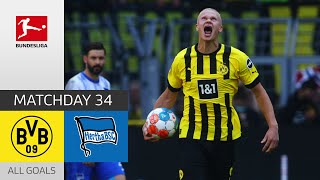 Moukoko’s Late Goal Decides Relegation Battle | Dortmund — Hertha Berlin 2-1 | All Goals | MD 34