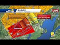 LIVE: TORNADO WARNING in effect in Baltimore, Harford counties - wbaltv.com - 01:00:52 min - News - Video