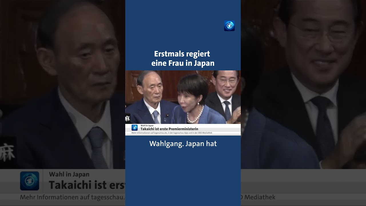Japan hat erstmals eine Premierministerin japan takaichi tagesschau nachrichten