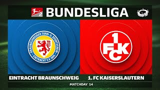 Eintracht Braunschweig vs. 1. FC Kaiserslautern | Matchday 14 — Bundesliga 2 2025/26