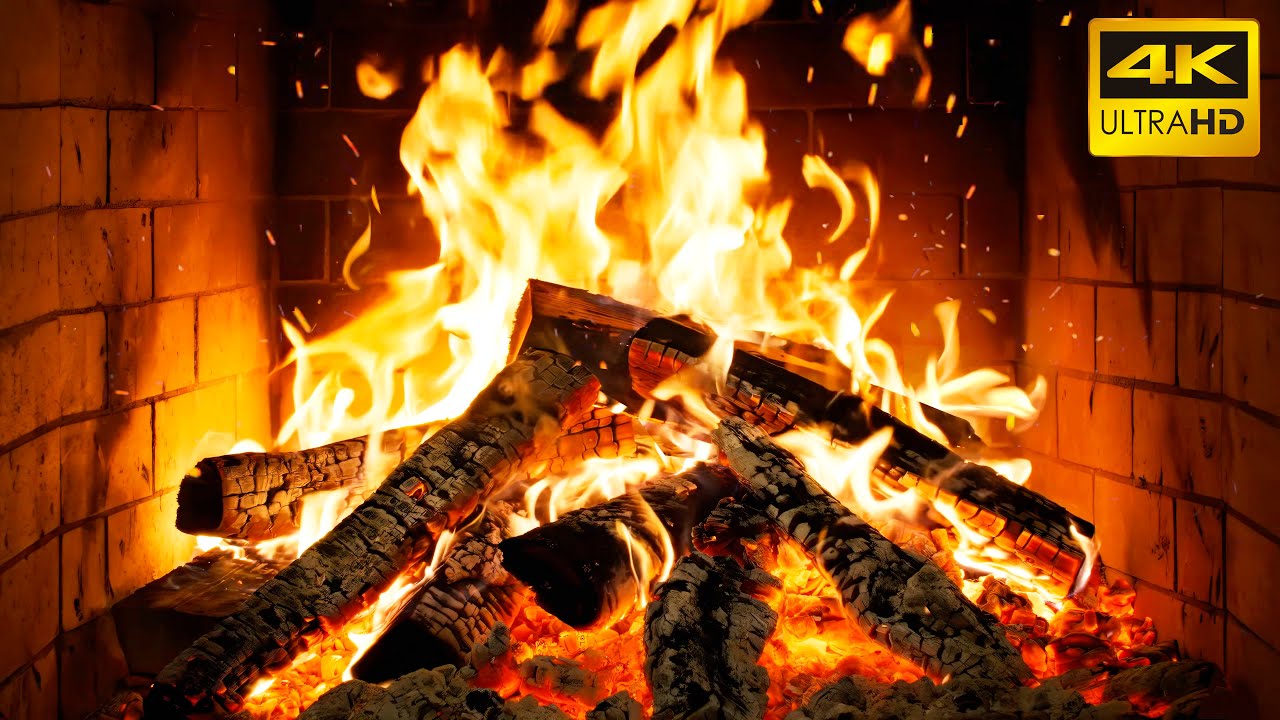 🔥 FIREPLACE Dreams with GENTLE Firelight and WHISPERING Crackles for MAGICAL Christmas ATMOSPHERE