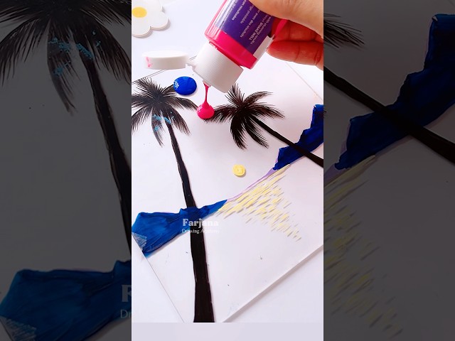 Acrylic sheet painting / Glass painting #painting #art #drawing