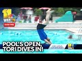 City pools open, so Tori Yorgey dives in!