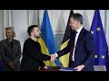Breaking: Ukraines Zelenskiy and Belgium PM sign security pact | News9