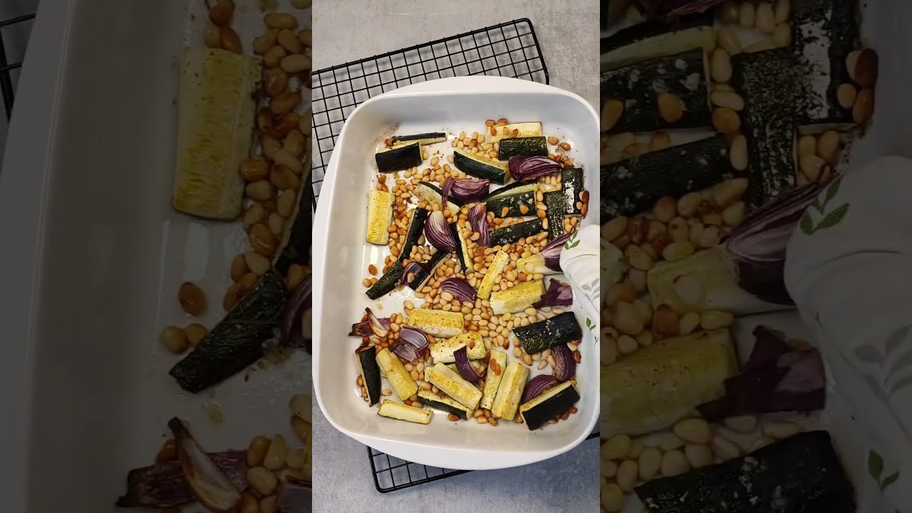 Zkuste zužitkovat cuketu jinak a obalte těstoviny jemným pestem z pečené zeleniny #toprecepty #food