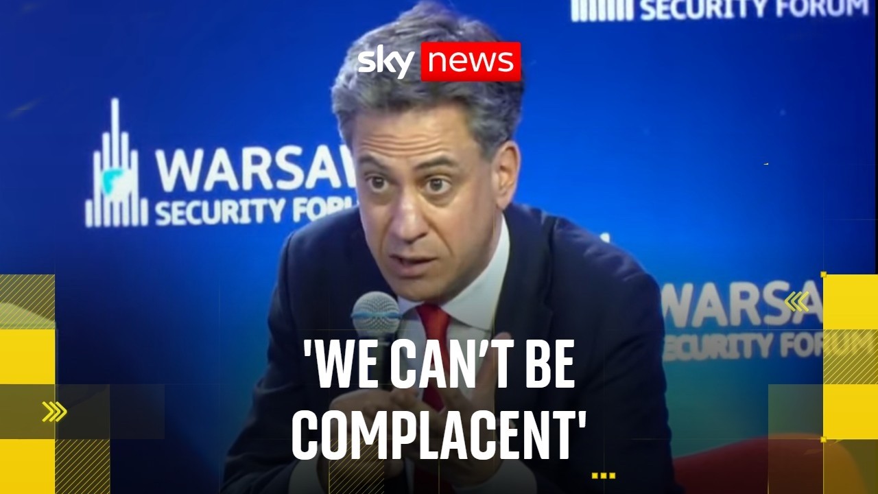 Ed Miliband speaks on joint panel at Warsaw Security Forum