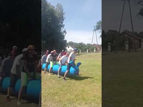 Zabawy sportowe na gąsiennicach