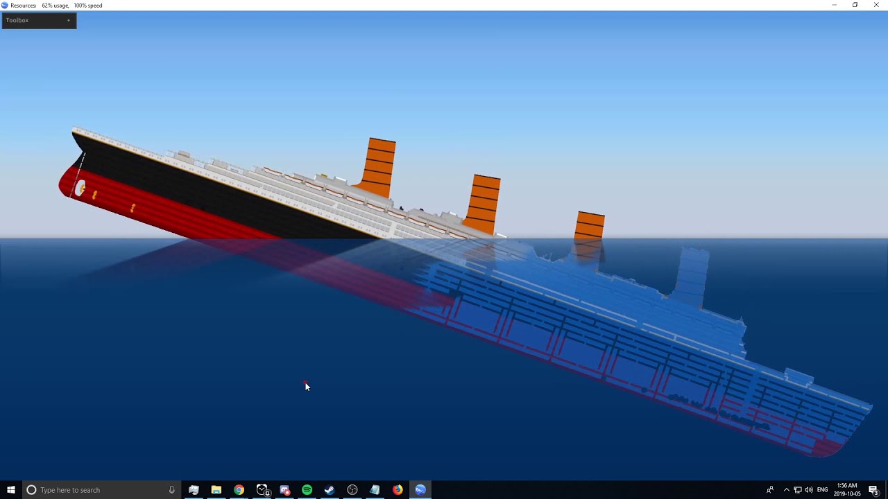 sinking simulator 2 spawn ship