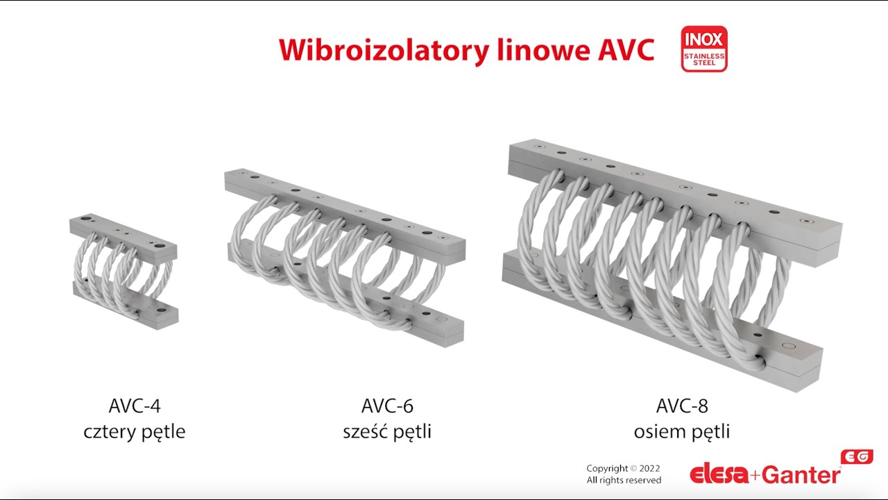 AVC Wibroizolatory linowe video