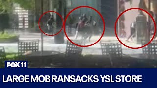 Large mob ransacks YSL store at Americana in Glendale