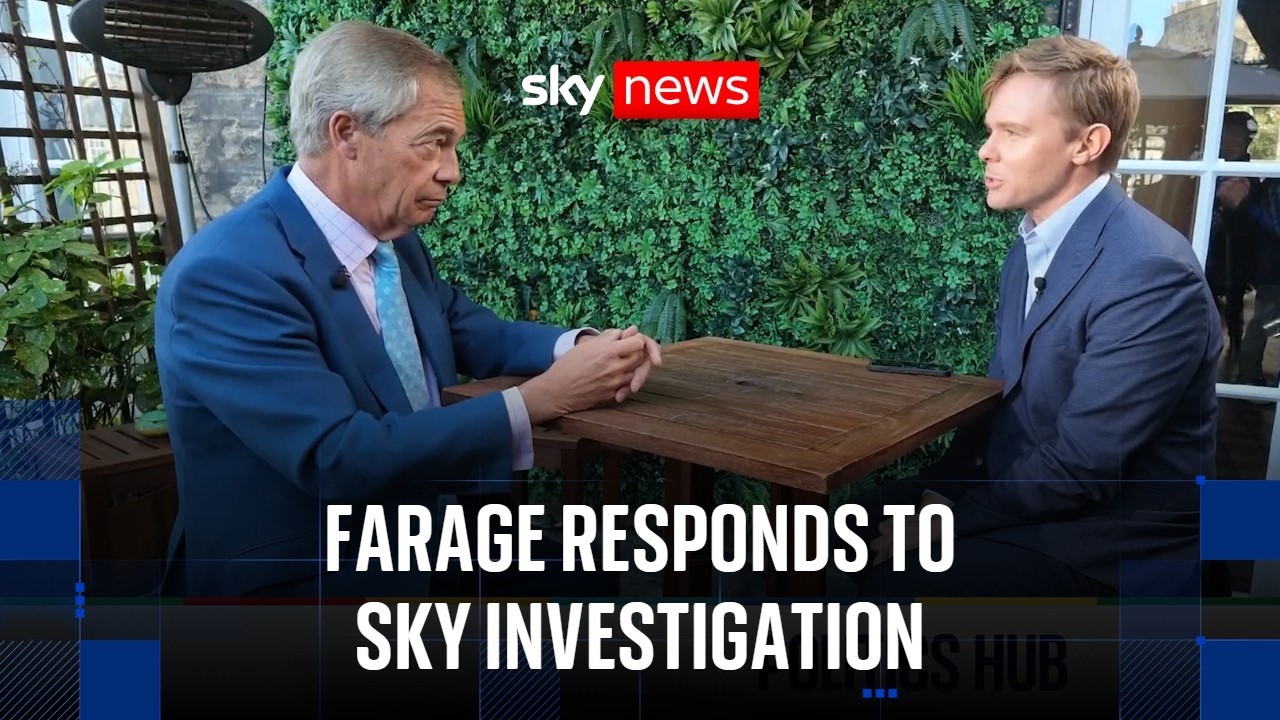 Farage responds to Sky's investigation into Reform-run Durham council