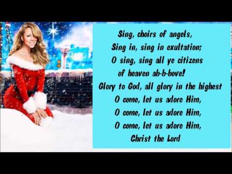 Mariah Carey - O Come All Ye Faithful / Hallelujah Chorus + Lyrics