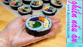 Cơm Cuộn Chay | Vegan Kimbap | Nấu Cơm Bằng Gạo Nhật | Món Chay By Duyen's Kitchen | Ghiền nấu ăn