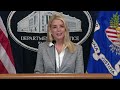 Attorney General Pam Bondi announces major criminal arrest  - 08:11 min - News - Video