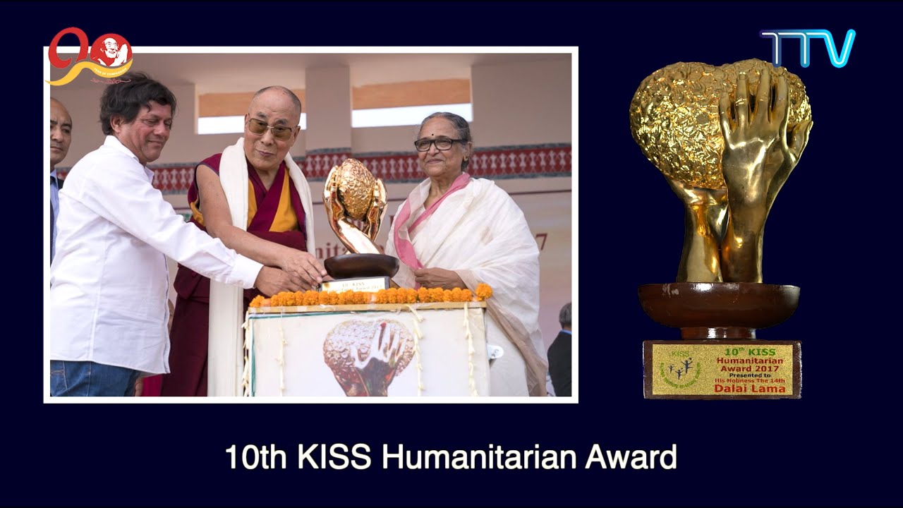 ON THIS DAY: November 21, 2017, His Holiness the Dalai Lama was awarded 10th KISS Humanitarian Award