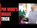 PM Modi Performs Magic Trick To Impress His Young Friends