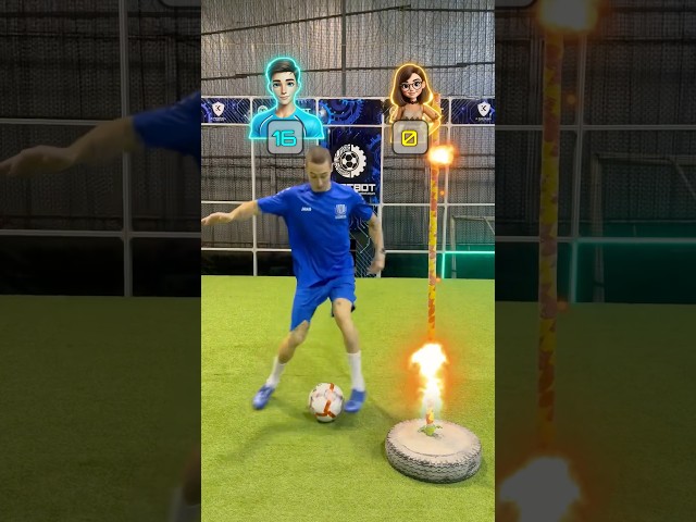 Keep Stepping Until the Fireball Falls! Who Lasts Longer? ⚽🔥💥