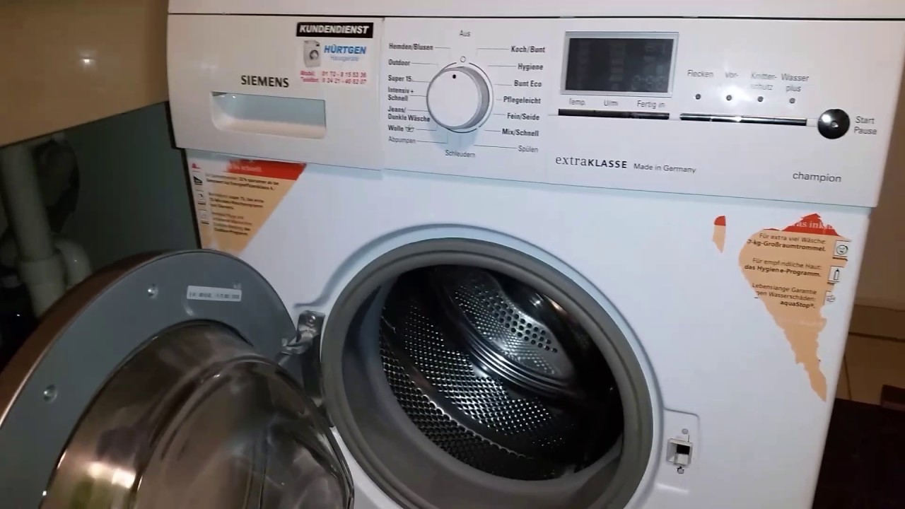 Siemens Waschmaschine Fehler Loschen Aero Bilder