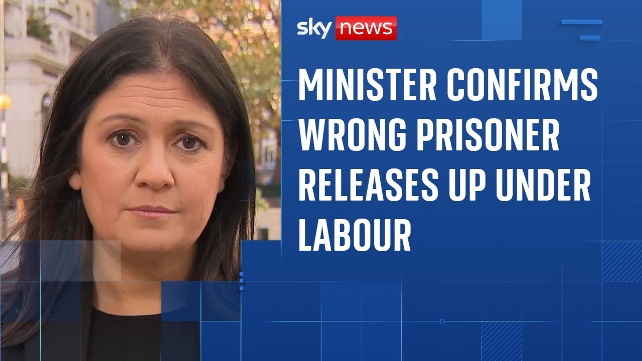 We're 'gripping' prisons crisis, minister says - and confirms wrong releases up under Labour