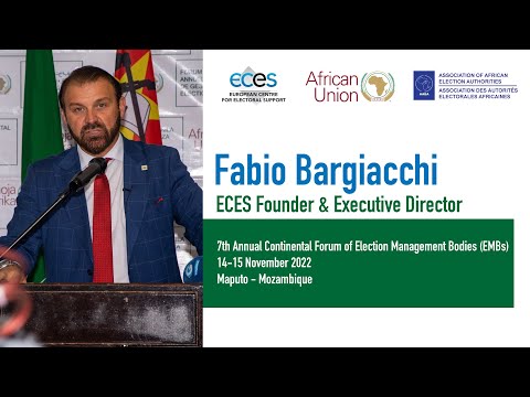 Fabio Bargiacchi - ECES Founder & Executive Director at the 7th Annual Continental Forum of EMBs