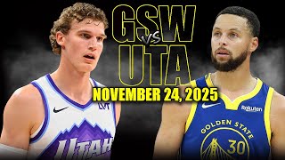Golden State Warriors vs Utah Jazz Full Game Highlights - November 24, 2025 | NBA Season