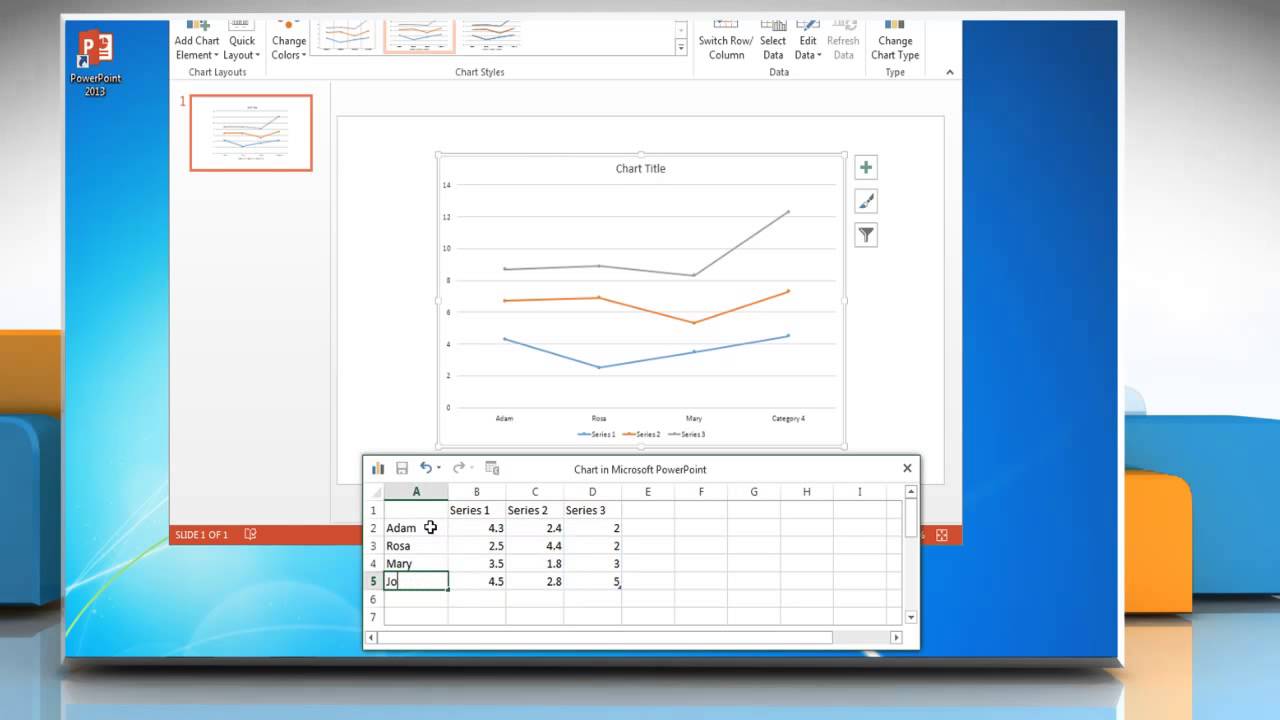 How To Make A Line Graph In Powerpoint