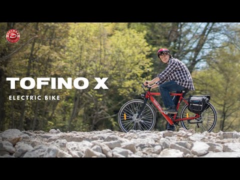The Tofino X is a light weight ebike with saddle bags to take whatever you may need.